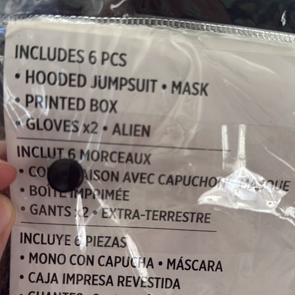 Alien Hunter Kids Themed Halloween Costume - Black With Green Alien Size 8-10 - Picture 4 of 7